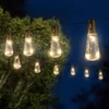Kép 3/6 - Szolár LED fényfüzér - villanykörte design - 30 LED - 180 cm