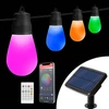 Kép 1/8 - Smart szolár fényfüzér - 15 db RGBIC LED - 6,5 m - bluetooth