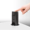 Kép 2/4 - Motoros rejtett elosztó - "Touchcontrol" - 3-as + USB + Type-C - fekete