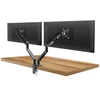 Kép 2/13 - Monitor&TV tartókonzol - dupla karos, teleszkópos - asztallapra rögzíthető