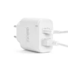 Kép 1/4 - Hálózati Adapter USB + Type-C PD20W gyorstöltéssel - fehér