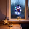 Kép 1/3 - LED-es PVC ablakdekor - hóember - 26 x 17 cm - 3 x AAA