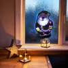 Kép 1/3 - LED-es PVC ablakdekor - mikulás - 27 x 17 cm - 3 x AAA