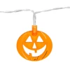 Kép 2/3 - Halloween-i LED-es fényfüzér - tök - 10 LED - 2 x AA - 1,35 m