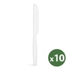 Kép 1/2 - Többször használatos bioműanyag kés készlet - 10 db / csomag