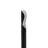 Kép 3/4 - Papír szívószál - fekete, kanállal  - 200 x 8 mm - 150 db / csomag