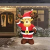 Kép 1/2 - Felfújható rénszarvas - 135 cm - IP44 - 3 fehér LED - 100 - 240V