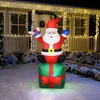 Kép 1/2 - Felfújható Mikulás - 180 cm - IP44 - 6 fehér LED - 100 - 240 V