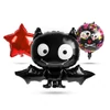 Kép 1/3 - Halloween lufi szett - denevér - 5 db / csomag