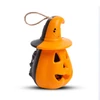 Kép 3/4 - Halloween-i LED lámpa - felakasztható - narancs / fekete - elemes