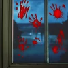 Kép 2/2 - Halloween-i ablakmatrica szett - véres kezek - 8 részes