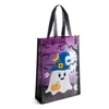 Kép 2/3 - Halloween-i ajándéktáska - narancssárga / lila - 30 x 40 x 10 cm