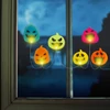 Kép 1/3 - Halloween-i LED ablakdekor - gél - tök - 85 cm