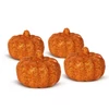 Kép 3/4 - Halloween-i tök dekoráció - 5,2 cm - habszivacs - glitteres - 4 db / csomag