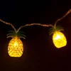 Kép 1/3 - LED fényfüzér - ananász - 1,65 m - 10 LED - melegfehér - 2 x AA