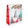Kép 4/5 - Karácsonyi ajándéktasak - papír - 265 x 127 x 330 mm - 4 féle / csomag - 12 db / csomag
