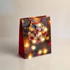 Kép 3/3 - Ajándéktasak - 10 melegfehér LED, papír - 265 x 127 x 330 mm - 2 féle / csomag - 12 db / csomag
