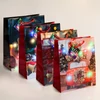 Kép 1/5 - Ajándéktasak - 10 színes LED, papír - 265 x 127 x 330 mm - 4 féle / csomag - 12 db / csomag