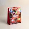 Kép 2/5 - Ajándéktasak - 10 színes LED, papír - 265 x 127 x 330 mm - 4 féle / csomag - 12 db / csomag