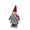Kép 2/2 - Karácsonyi textil manó figura - teleszkópos lábbal - 40 - 60 cm