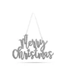 Kép 2/4 - Karácsonyi dekoráció - "Merry Christmas" felirat - 20 x 12 cm - ezüst