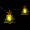Kép 1/3 - LED fényfüzér - karácsonyfa - 10 LED - 1,35 méter - melegfehér - 2 x AA