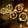 Kép 1/4 - LED-es fényfüggöny - mikulás - 1,8 x 0,5 m - 125 melegfehér LED