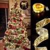 Kép 2/3 - Karácsonyi LED-es szalag - piros - 2 m x 5 cm - 2 x AA