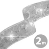 Kép 1/3 - Karácsonyi LED-es szalag - ezüst - 2 m x 5 cm - 2 x AA