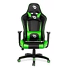 Kép 2/4 - Gamer szék - derékpárnával, fejpárnával - zöld