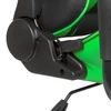 Kép 3/4 - Gamer szék - derékpárnával, fejpárnával - zöld