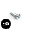 Kép 1/3 - Önfúró laposfejű lemezcsavar - 4,2 x 19 mm - 60 db / csomag