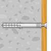 Kép 3/4 - Beütődűbel - 8 x 80 mm - 6 db / csomag