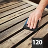 Kép 1/4 - Csiszolóvászon - 120-as - kék - 230 x 280 mm - 5 db / csomag