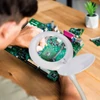 Kép 5/7 - Asztali LED lámpa - nagyítóval - csipeszes - fehér