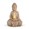Kép 2/3 - Szolár Buddha gyertyával - 1 melegfehér LED - 12,5 x 8,5 x 19 cm