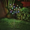 Kép 1/3 - Leszúrható szolár virág - 20 színes LED - 65 cm