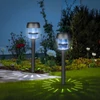 Kép 1/4 - Leszúrható szolár lámpa - 1 fehér LED - 7,5 x 7,5 x 40 cm
