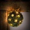 Kép 1/5 - Szolár bukszus - felakasztható - 25 cm - 20 melegfehér LED