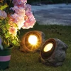 Kép 1/4 - LED-es kültéri szolár lámpa - szikla, kő - fehér SMD LED - 20 x 12 x 16 cm