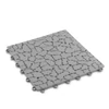 Kép 2/3 - Kerti járólap - kőmintás - műanyag - 29 x 29 cm - szürke - 4 db / csomag