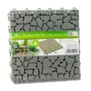Kép 3/3 - Kerti járólap - kőmintás - műanyag - 29 x 29 cm - szürke - 4 db / csomag