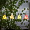 Kép 1/3 - Felakasztható szolár virág - 4 féle - 3 melegfehér LED - 17,5 x 9,5 cm