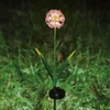 Kép 2/6 - Leszúrható szolár virág - hortenzia - 2 féle - 25 melegfehér LED - 13 x 7 x 65 cm