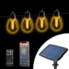 Kép 1/6 - Smart szolár fényfüzér - 25 db fehér LED - állítható színhőmérséklet - 13,6 m - bluetooth