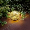 Kép 1/3 - Leszúrható szolár üveggömb - 10 cm - 10 melegfehér LED