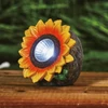 Kép 1/3 - Szolár napraforgó - 2 fehér LED - 5 x 8 x 8,6 cm