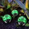 Kép 1/3 - Szolár katicabogár - zöld - 14,5 x 12 x 6 cm - 6 melegfehér LED
