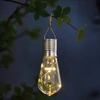 Kép 1/3 - Felakasztható szolár lámpa - izzó - 4 melegfehér LED - 4,7 x 11 cm