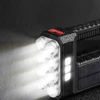 Kép 2/4 - Szolár COB LED zseblámpa - munkalámpa funkcióval - 1200 mAh - MicroUSB - 1000 lumen - IP55